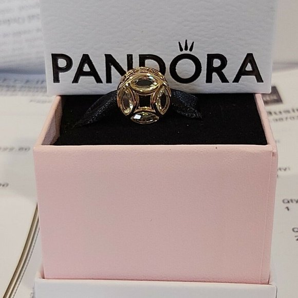 Authentic PANDORA *RETIRED *SHINE™ GOOD FORTUNE COIN CHARM 767821CSY - Picture 2 of 8